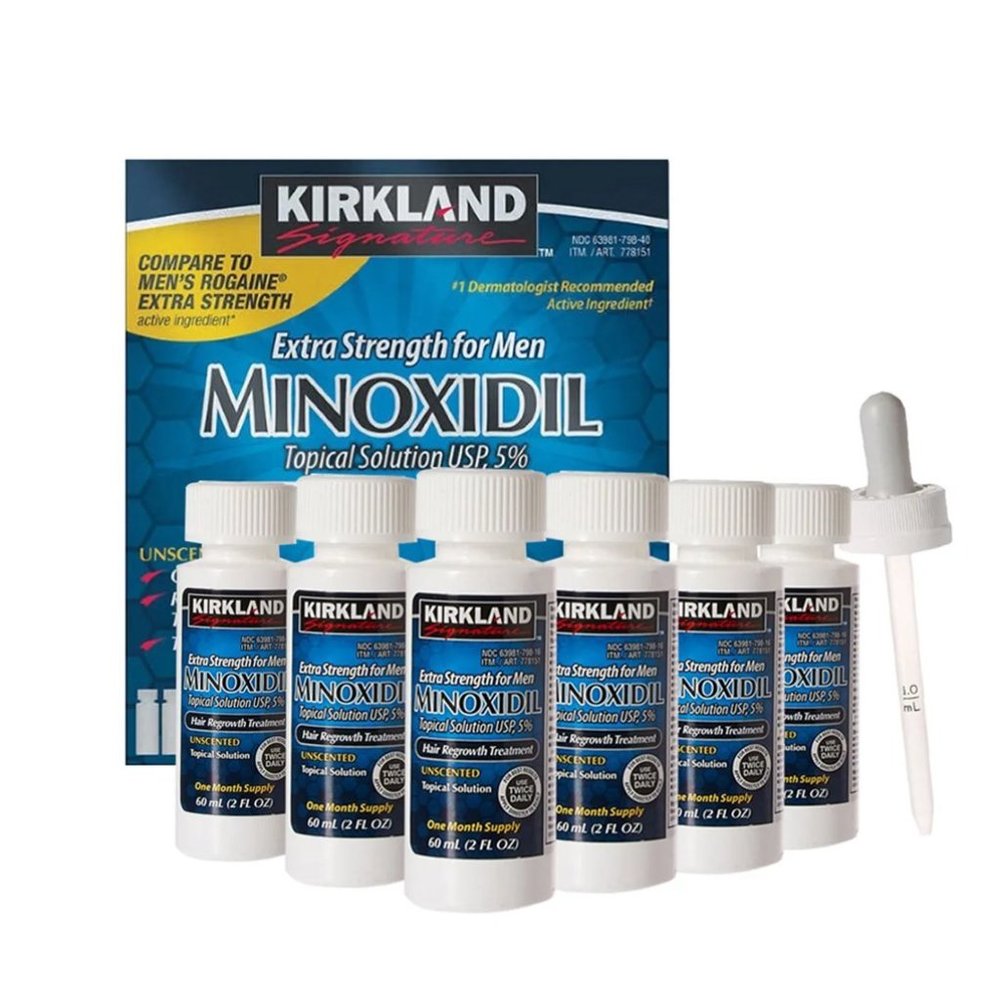 Kirkland 5% Minoxidil Extra Strength Liquid  6-Month